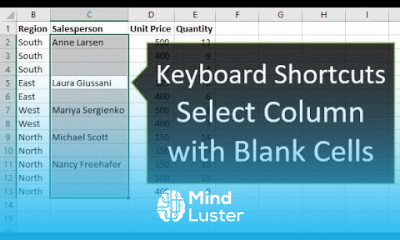 Selecting A Column With Blank Cells In Excel The 2 Best Keyboard Shortcuts