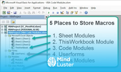 How To Create Vba Code Modules In Excel
