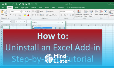 How To Completely Uninstall And Remove An Excel Add in