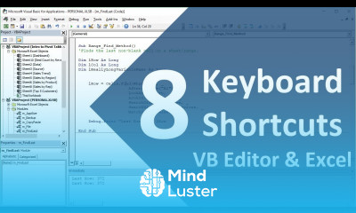 8 Awesome Keyboard Shortcuts For The Vba Editor In Excel