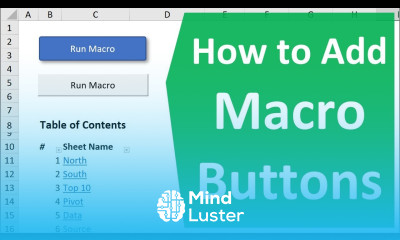 How to Create Macro Buttons in Excel Worksheets