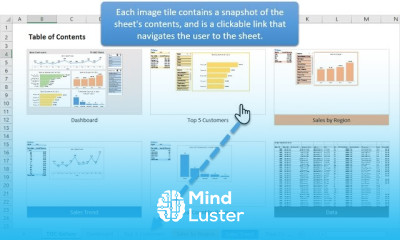 How to Add a Table of Contents Gallery to any Excel File