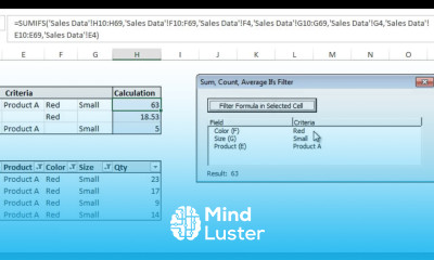 Excel SumIfs CountIfs AverageIfs Analyze Filter Add in