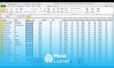 Excel Keyboard Shortcuts to Select Column with Blank Cells