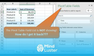 If The Field List Is Missing In Excel Here s How To Get It Back