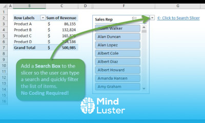 How To Add A Search Box To A Slicer In Excel Learn How In This Quick Tutorial