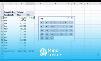 Filter Pivot Tables For Month to date Mtd Comparisons With Slicers