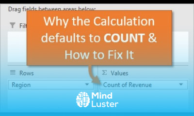 Pivot Tables How To Change The Default From Count To Sum