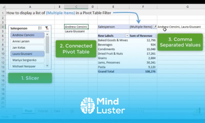 3 Ways To Display Multiple Items In A Pivot Table Filter