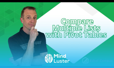 Compare Multiple Lists with a Pivot Table