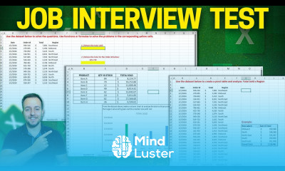 Excel Questions for Job Interview Free File to Download Chart Functions Pivot Table