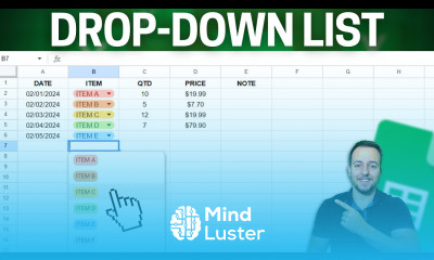 How to Dropdown in Google Sheets Interactive Option List that Updates Automatically