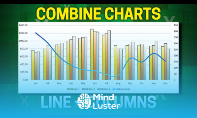 How to Combine Charts in Excel Find Correlation Between Data Column Line Chart