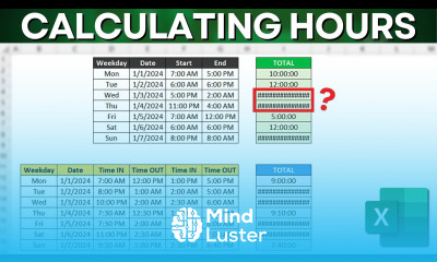 How Calculate Total Hours Worked with Excel How to Solve Negative Hours 2 Practical Examples