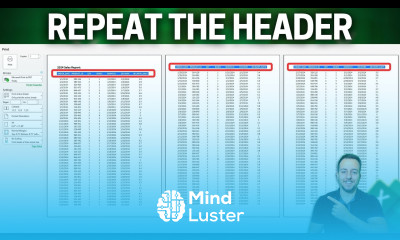 How to Repeat the Header in Excel for all the Sheets Practical Examples