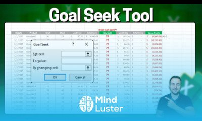 Excel Goal Seek Tool Tutorial 4 Practical Examples Free File to Download