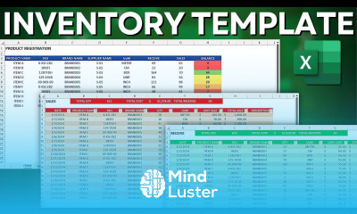 How to Make a Excel Stock Control SpreadSheet Inventory Template Step by Step