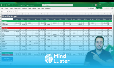 Monthly Excel Budget Template How to Cashflow with Daily Income Expenses Budget