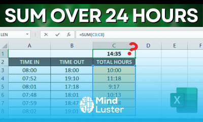 How to Sum the Hours Over24 Hours Excel Trick How to Calculate Total Hours in Excel