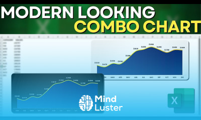 Modern Line Area Chart in Excel How to Make a Beautiful Design Chart
