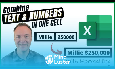 Combine Text and Numbers into One Cell in Excel