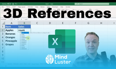 How to QUICKLY Use 3D Formulas in Excel