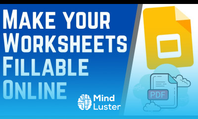 Make your PDFs and Worksheets Editable Online Using Google Slides