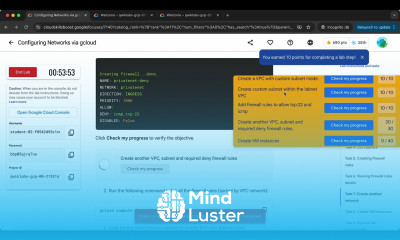 Configuring Networks via gcloud GSP630