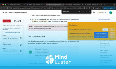 VPC Networking Fundamentals GSP210
