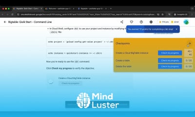 Bigtable Qwik Start Command Line GSP099
