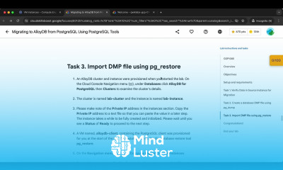 Migrating to AlloyDB from PostgreSQL Using PostgreSQL Tools GSP1085