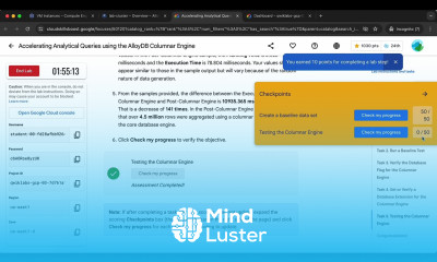 Accelerating Analytical Queries using the AlloyDB Columnar Engine GSP1087