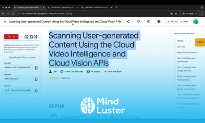 Scanning User generated Content Using the Cloud Video Intelligence and Cloud Vision APIs GSP138