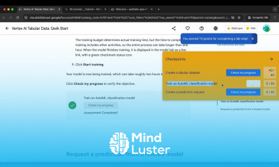 Vertex AI Tabular Data Qwik Start GSP1067