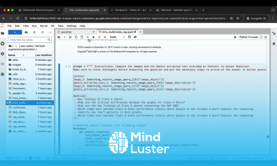 Multimodal Retrieval Augmented Generation RAG using the Vertex AI Gemini API GSP1231