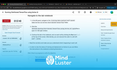Running Distributed TensorFlow using Vertex AI GSP971