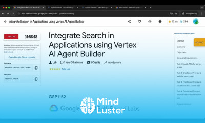 Integrate Search in Applications using Vertex AI Agent Builder GSP1152
