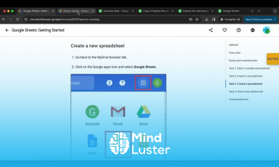 Google Sheets Getting Started GSP469