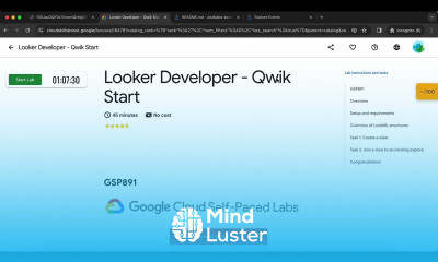 Looker Developer Qwik Start GSP891