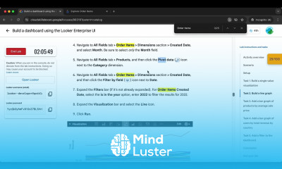 Build a dashboard using the Looker Enterprise UI