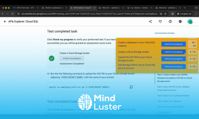 APIs Explorer Cloud SQL GSP423