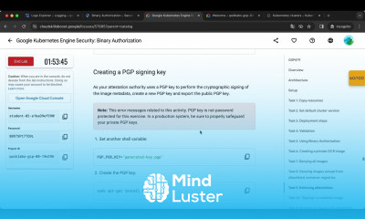 Google Kubernetes Engine Security Binary Authorization GSP479
