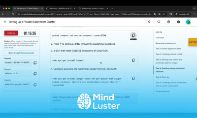 Setting up a Private Kubernetes Cluster GSP178