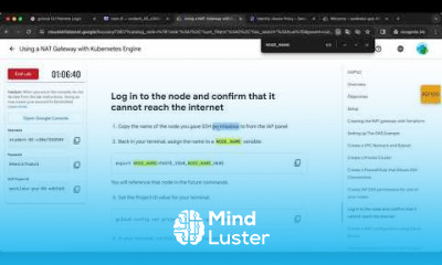 Using a NAT Gateway with Kubernetes Engine GSP162