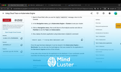 Using Cloud Trace on Kubernetes Engine GSP484