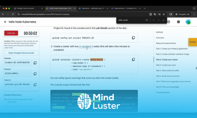 Hello Node Kubernetes GSP005