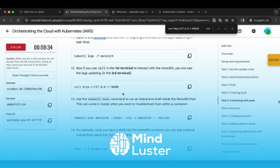 Orchestrating the Cloud with Kubernetes AWS GSP1120