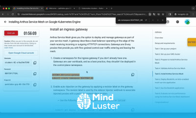 Installing Anthos Service Mesh on Google Kubernetes Engine GSP654