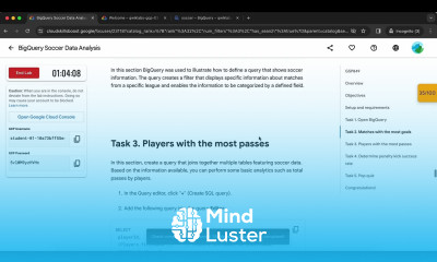 BigQuery Soccer Data Analysis GSP849