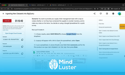Ingesting New Datasets into BigQuery GSP411